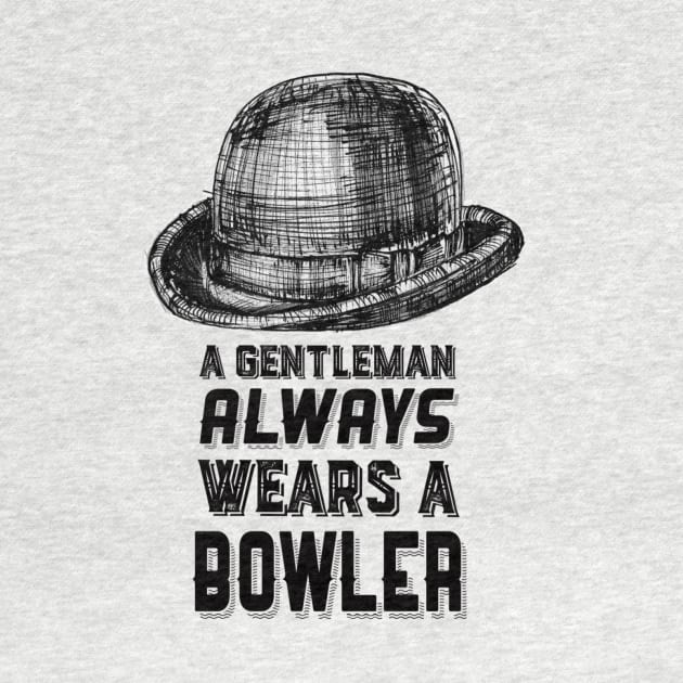 A gentleman always wears a bowler by DogfordStudios